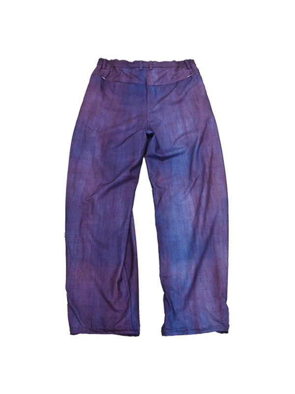 THE JEAN PIERRE ジャン・ピエール Urban Wool Low 3 Tuck Trouser  -BORDEAUX -
