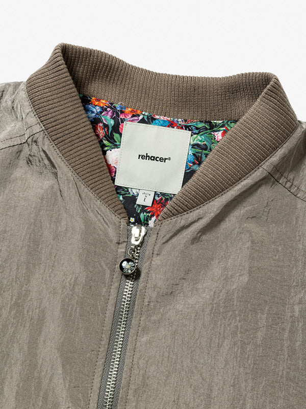 rehacer レアセル Shrink MA-1 Jacket - Greige -