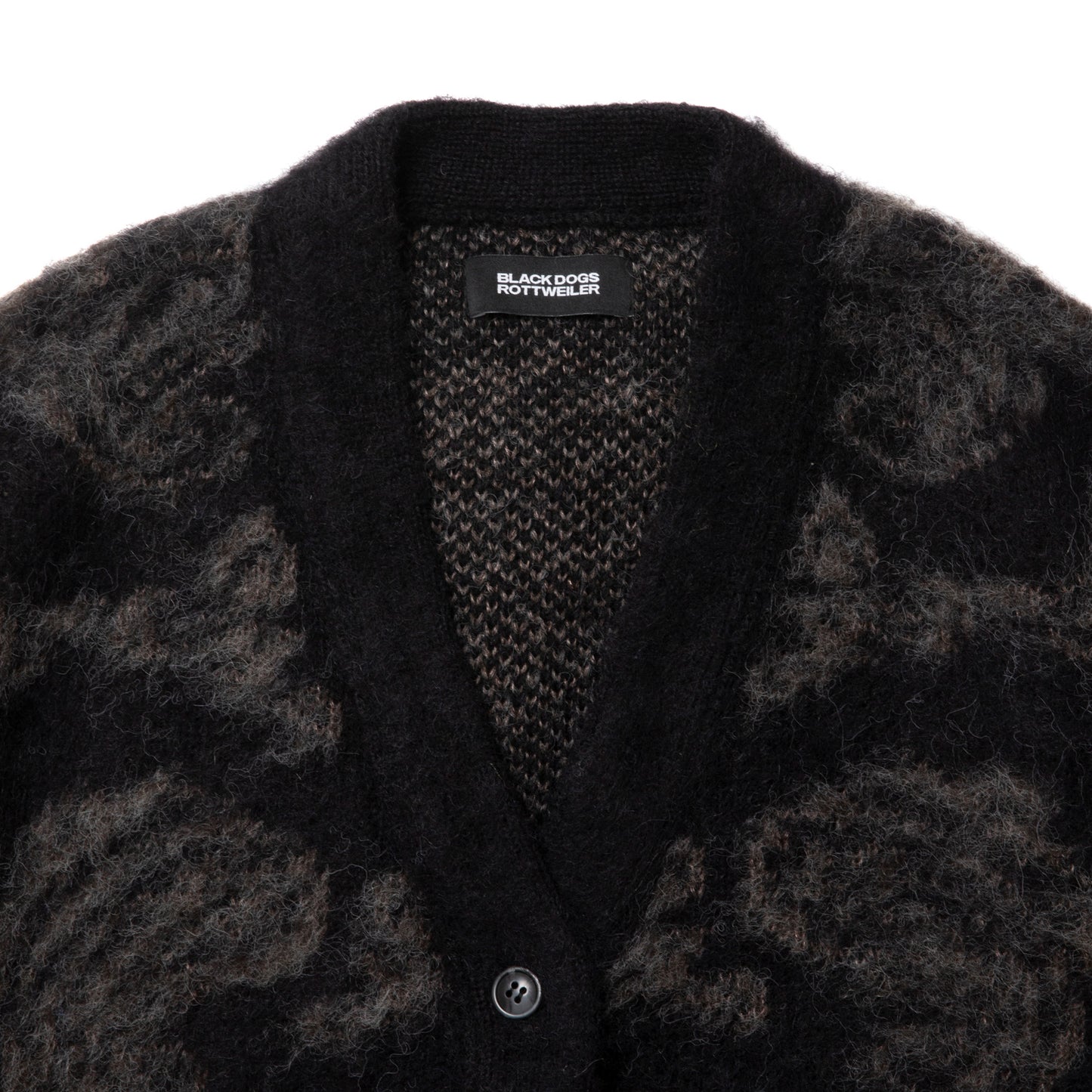 ROTTWEILER ロットワイラー R9 MOHAIR CARDIGAN - BLACK -