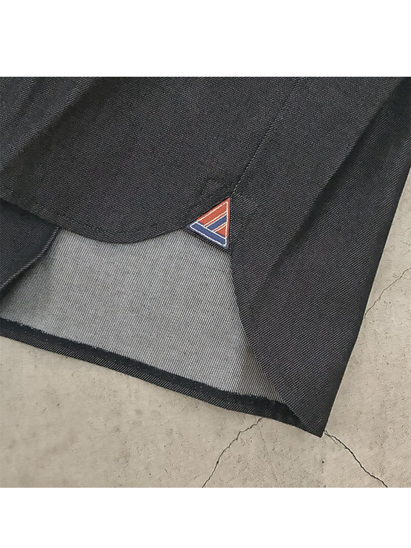 ALLS オールズ DENIM BAND COLLAR SHIRTS - INDIGO -