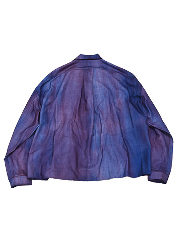 THE JEAN PIERRE ジャン・ピエール Urban Wool Tech Pyjama Shirt - BORDEAUX -