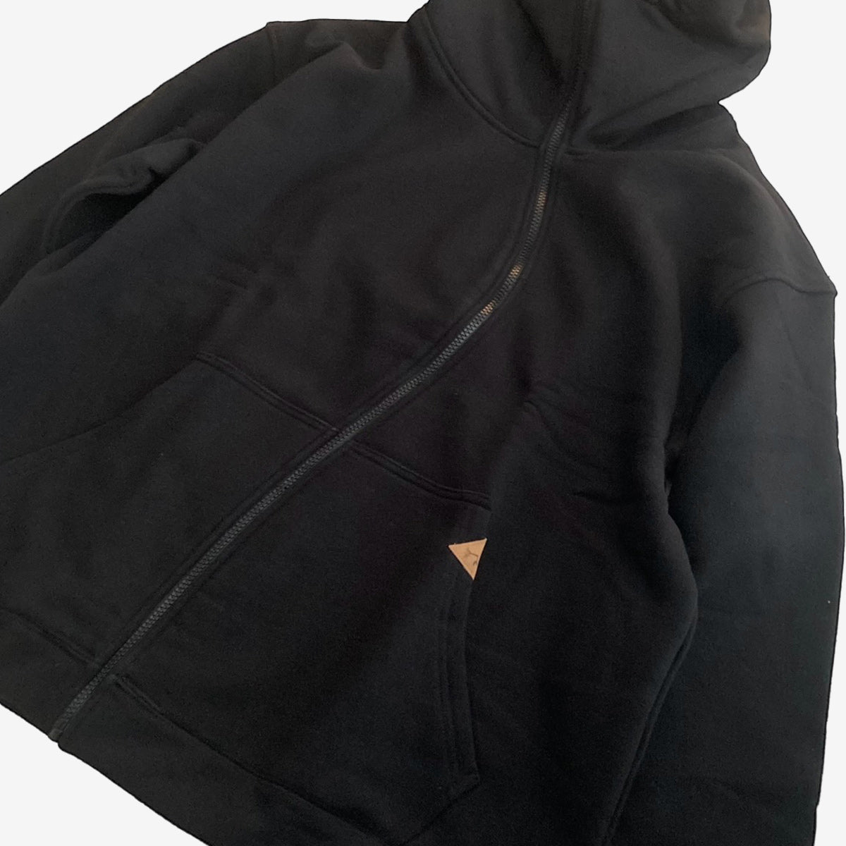 rehacer レアセル Wave Zip High Hoodie PK - BLACK -