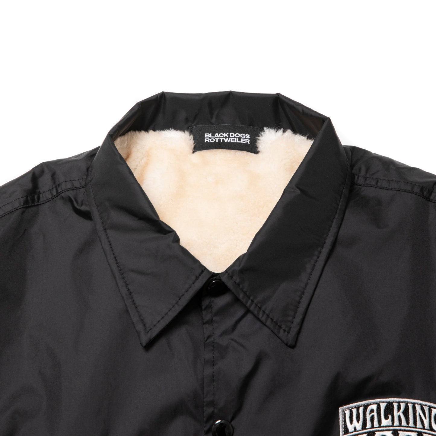 【BLACK FRIDAY SALE】ROTTWEILER ロットワイラー WALKING DOG COACH JACKET - BLACK -