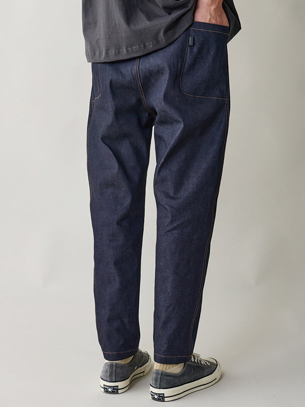 rehacer レアセル Side Pocket Tapered Rigid Denim