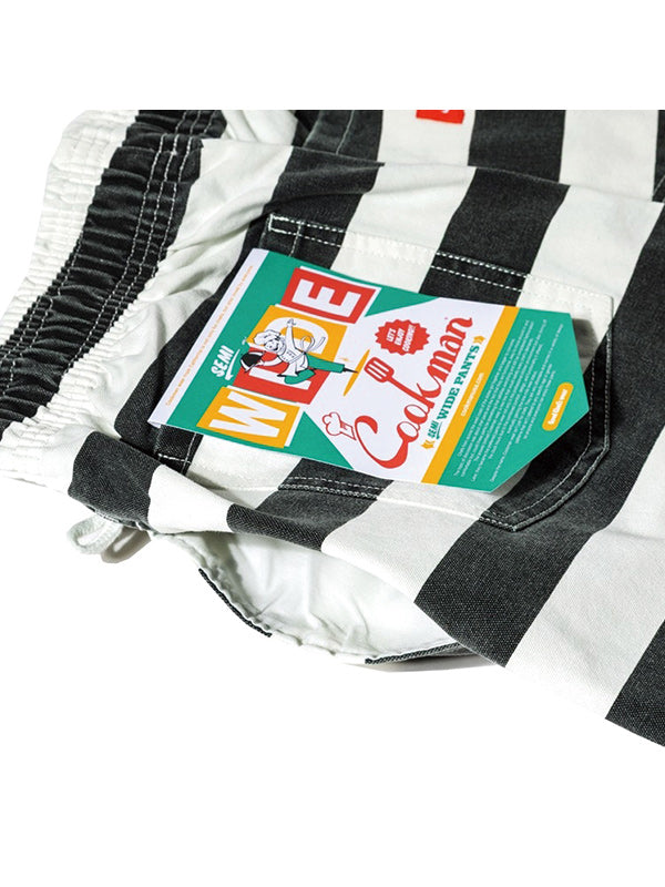 Cookman クックマン シェフパンツ Chef Pants Semiwide11oz Washed Duck Canvas Border