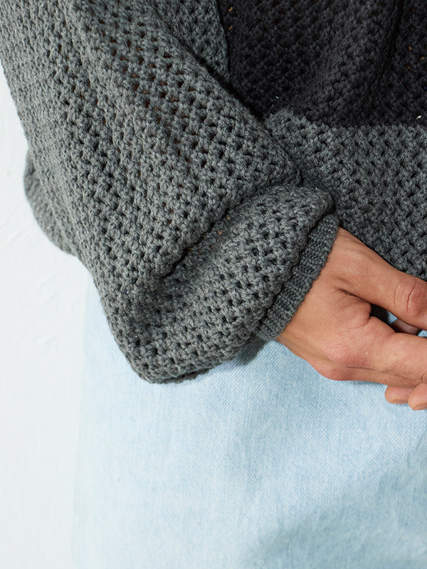 [MORE SUMMER SALE] AS STANDARD MESH CREW KNIT