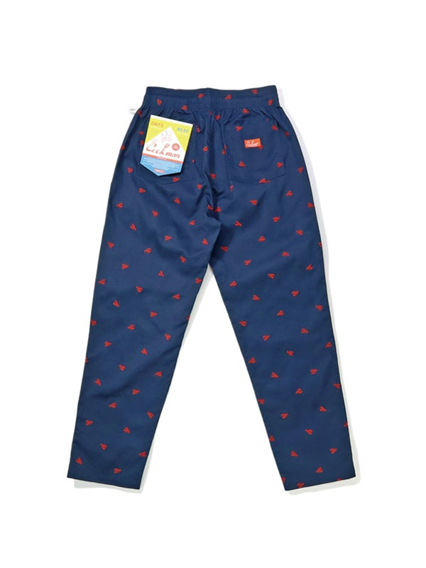 Cookman クックマン シェフパンツ Chef Pants Embroidery Lobster - NAVY -