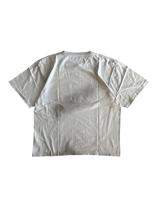 THE JEAN PIERRE ジャン・ピエール Pigment PHOTO EMB SS TEE - INK WHITE -