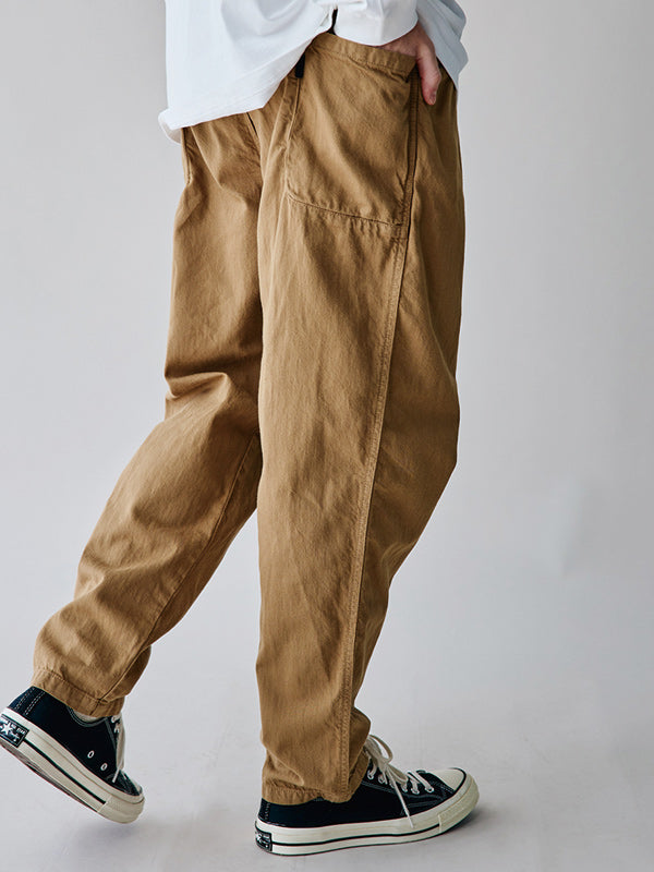 rehacer レアセル Side Pocket Tapered Washed Pants - BEIGE -