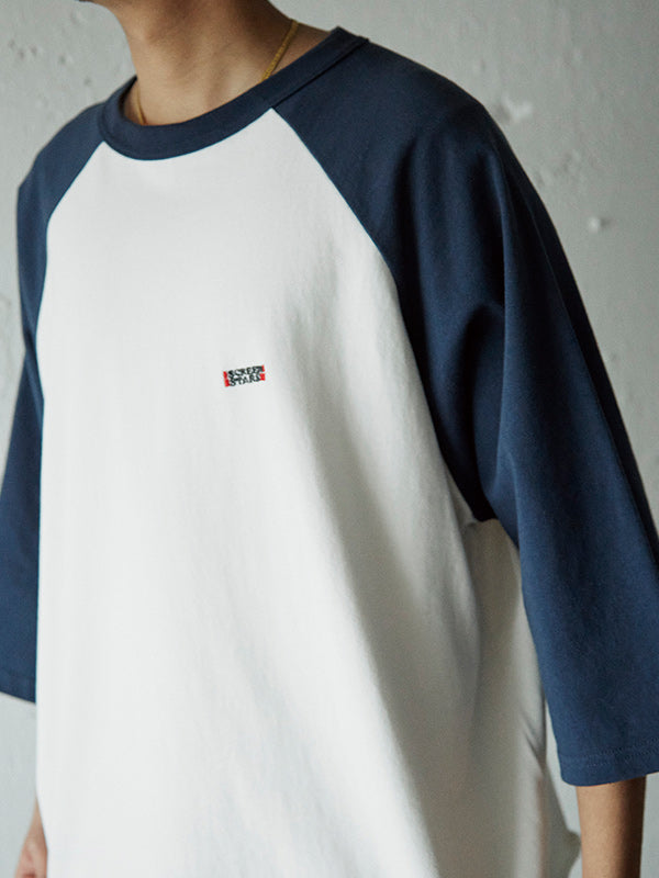 AS STANDARD X SCREEN STARS AS STANDARD x SCREEN STARS BASEBALL TEE - NAVY / WHITE -