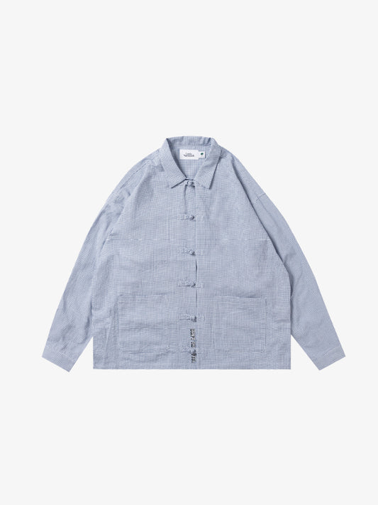 Little Yarmouth リトルヤーマウス Kung fu Shirt - NAVY -