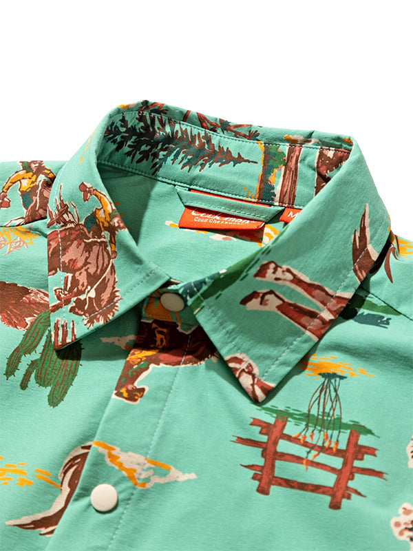 Cookman クックマン  Work Shirts Long Sleeve Western  - Light Blue -