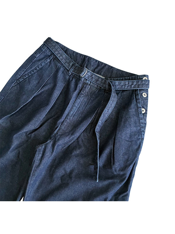SCARPETTA スカルペッタ 2 TACK DENIM SHORT PANTS - NAVY -