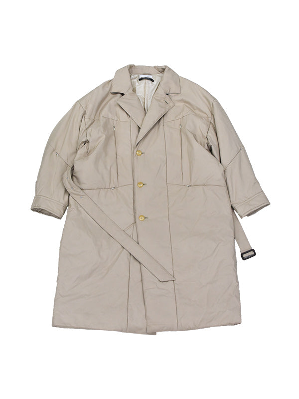 【MORE WINTER SALE】THE JEAN PIERRE ジャン・ピエール Puffer Long Coat - TAN -