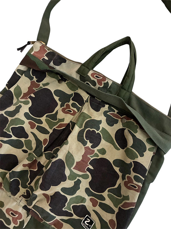 2nd Existance セカンドエグジスタンス Remake HELMET BAG - CAMO GREEN -