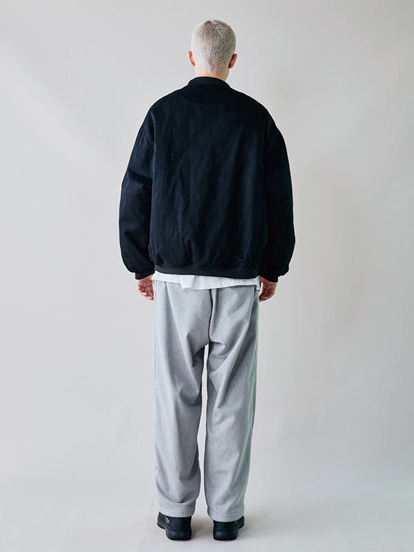 rehacer レアセル Slant Twill Bomber Jacket - BLACK -