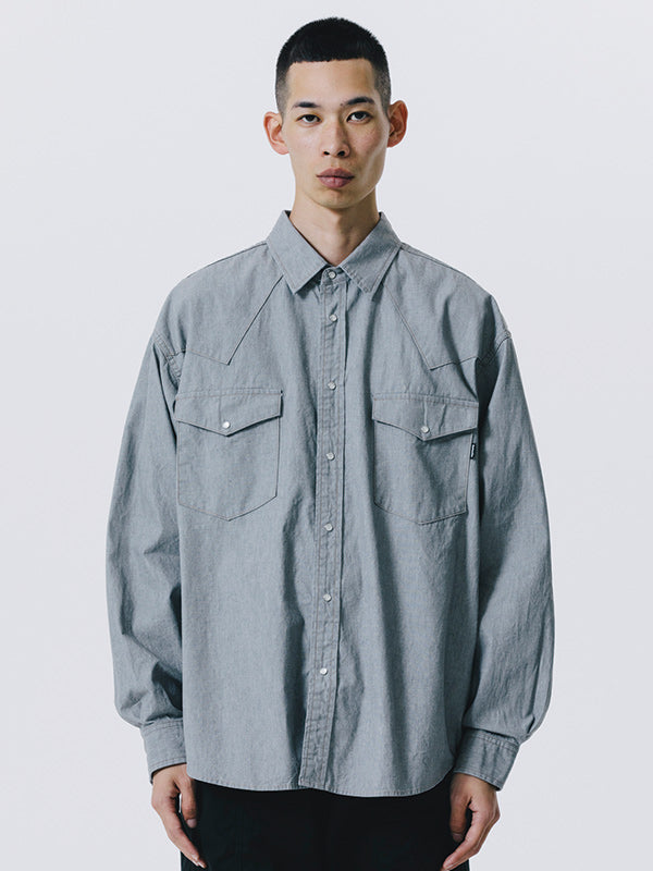 ROTTWEILER ロットワイラー R9 GRAY DENIM SHIRT