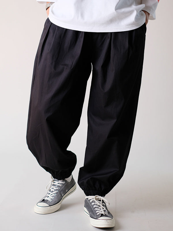 rehacer レアセル Balloon Easy Wide Pants - BLACK -
