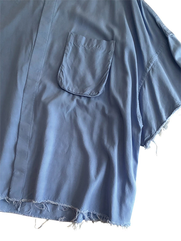 THE JEAN PIERRE ジャン・ピエール Signature 11XL SS Shirt RAYON  - SAX -