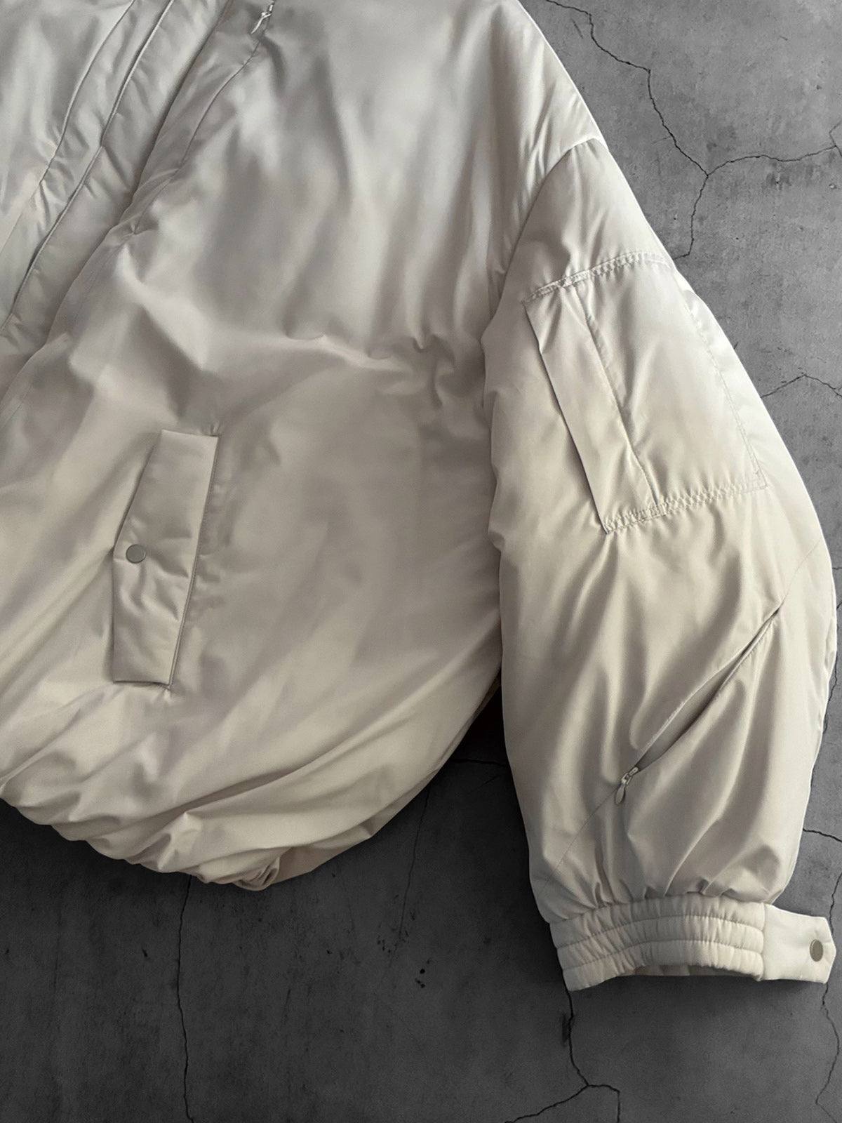 THE JEAN PIERRE ジャン・ピエール Signature Drop Puffer Blouson - WHITE -
