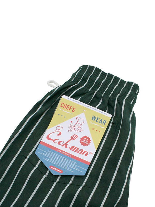 Cookman クックマン シェフパンツ Chef Pants Stripe - DARK GREEN -