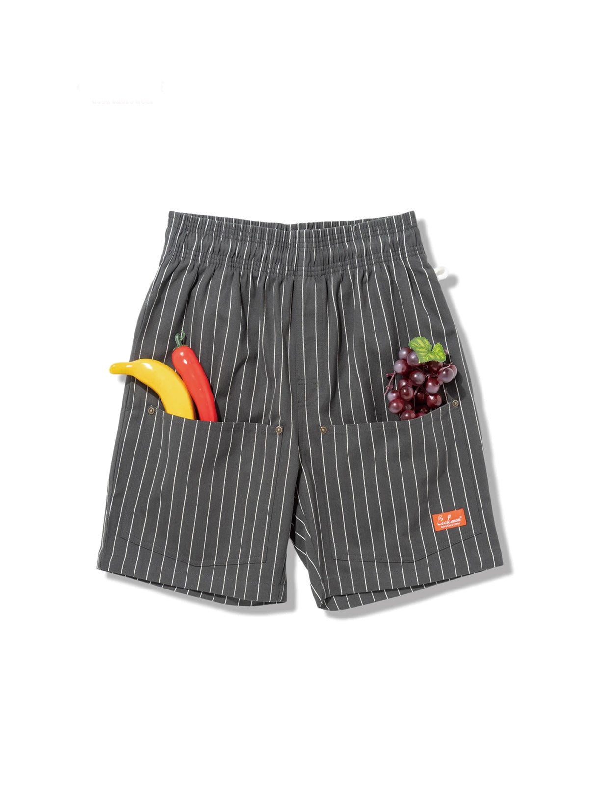 Cookman クックマン シェフパンツ Carpenter's Pants Short Front Pocket Herringbone - CHARCOAL-