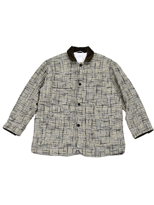 THE JEAN PIERRE ジャン・ピエール Tweed Coverall - TAN -