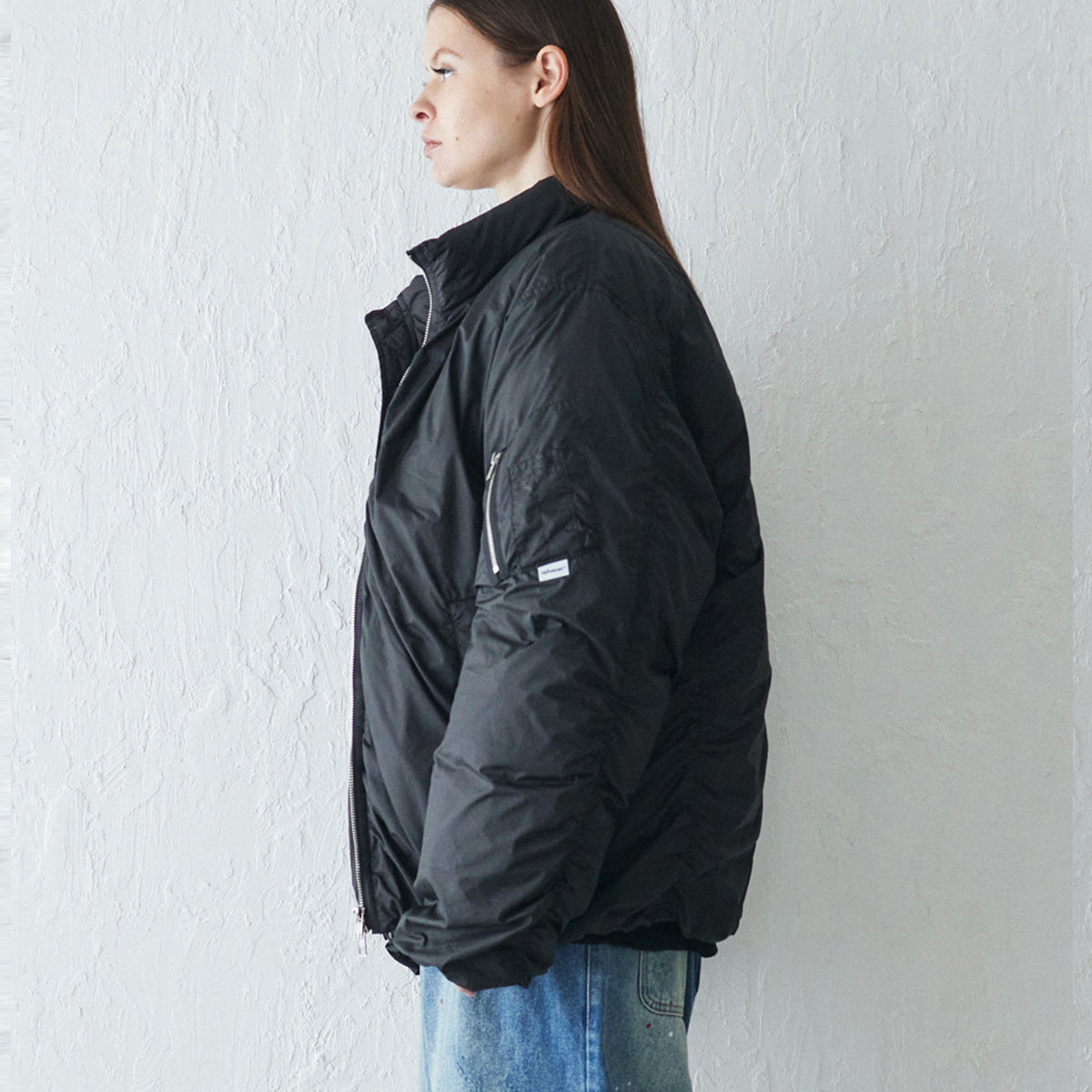 rehacer レアセル Volume MA-1 Down Jacket - BLACK -