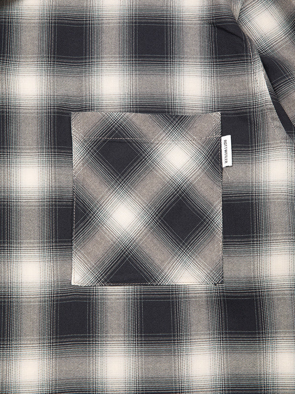 ROTTWEILER ロットワイラー R9 OMBRE CHECK SHIRT - BLACK - – ADONUST