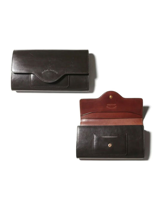 NATAL DESIGN ネイタルデザイン CABALLERO WALLET LONG３ - DARK BROWN x DARK BROWN -