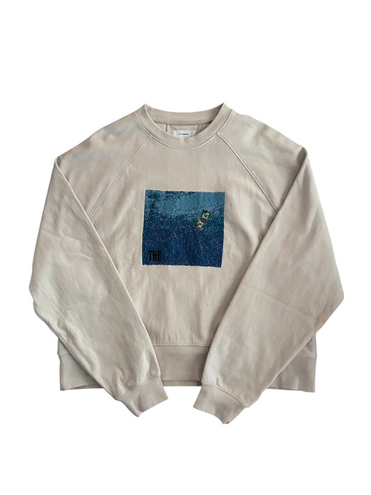 THE JEAN PIERRE ジャン・ピエール THE EMB Sweat Shirt(PHOTO) - ECRU -