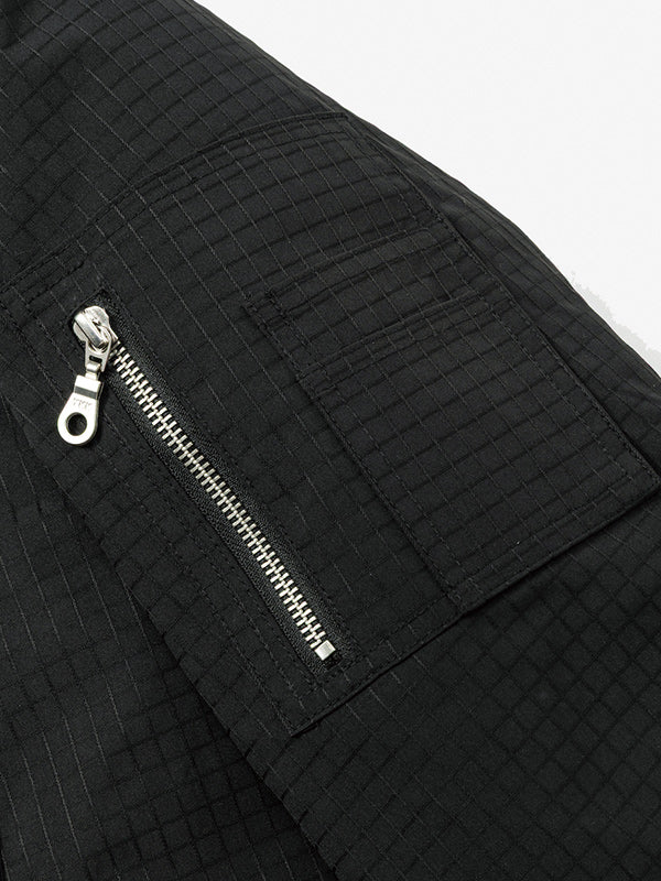 rehacer レアセル Tactical Collarless Jacket - BLACK -