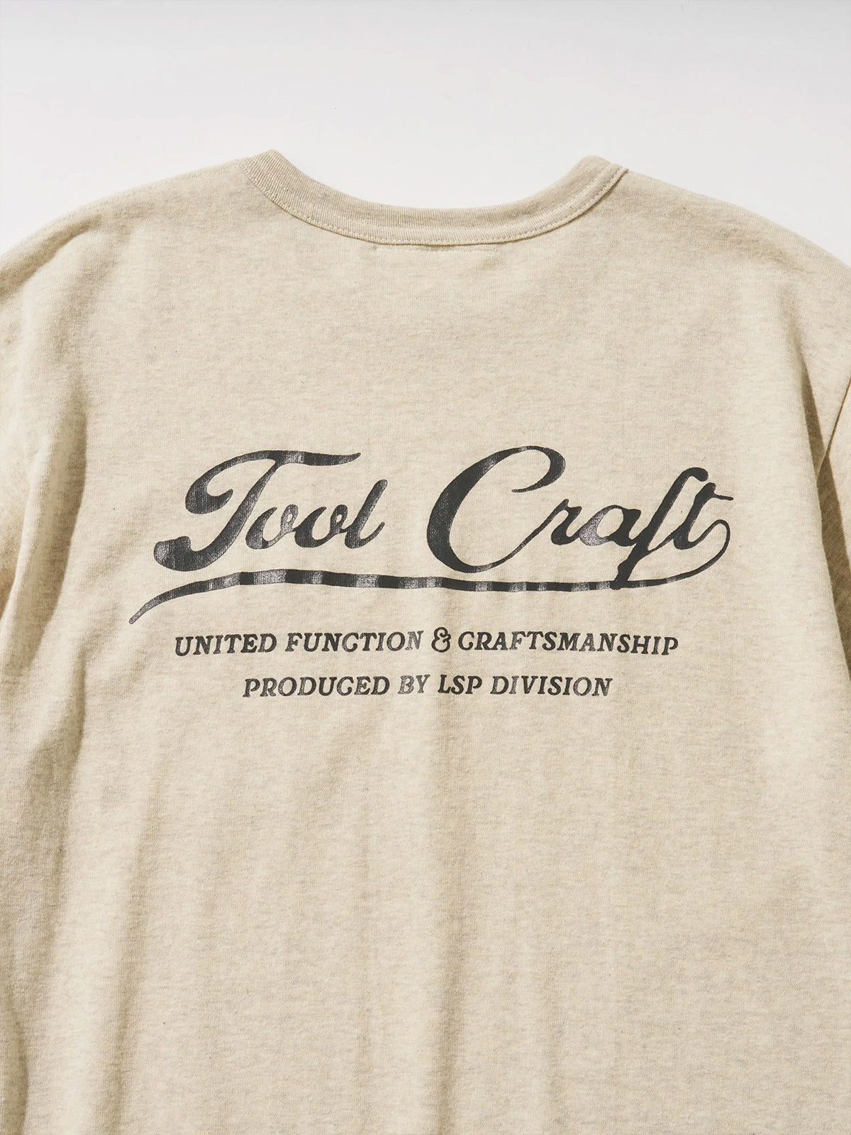 tool craft ツールクラフト LOGO T-SHIRTS - OATMEAL -