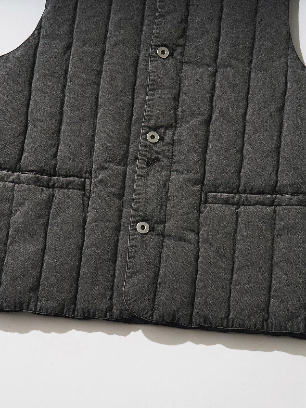 Tool Craft ツールクラフト DOWN MIDDLER GILET ガーメントダイダウンミドラージレ - BLACK -