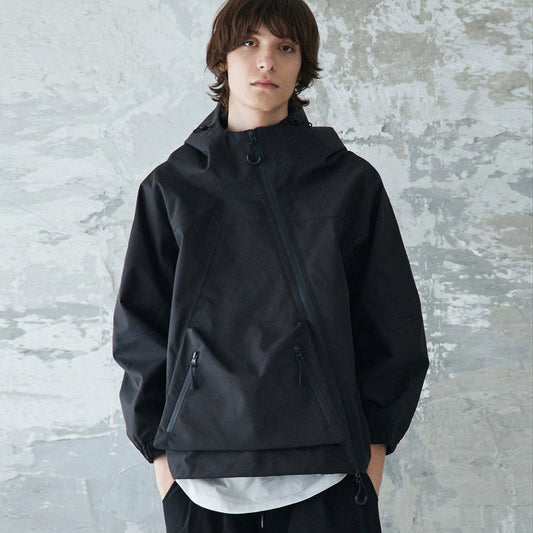 rehacer レアセル 3 Layer Volume Hooded Jacket - BLACK -