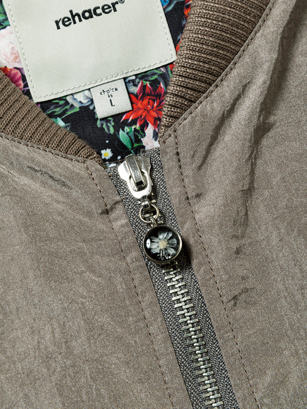 rehacer レアセル Shrink MA-1 Jacket - Greige -