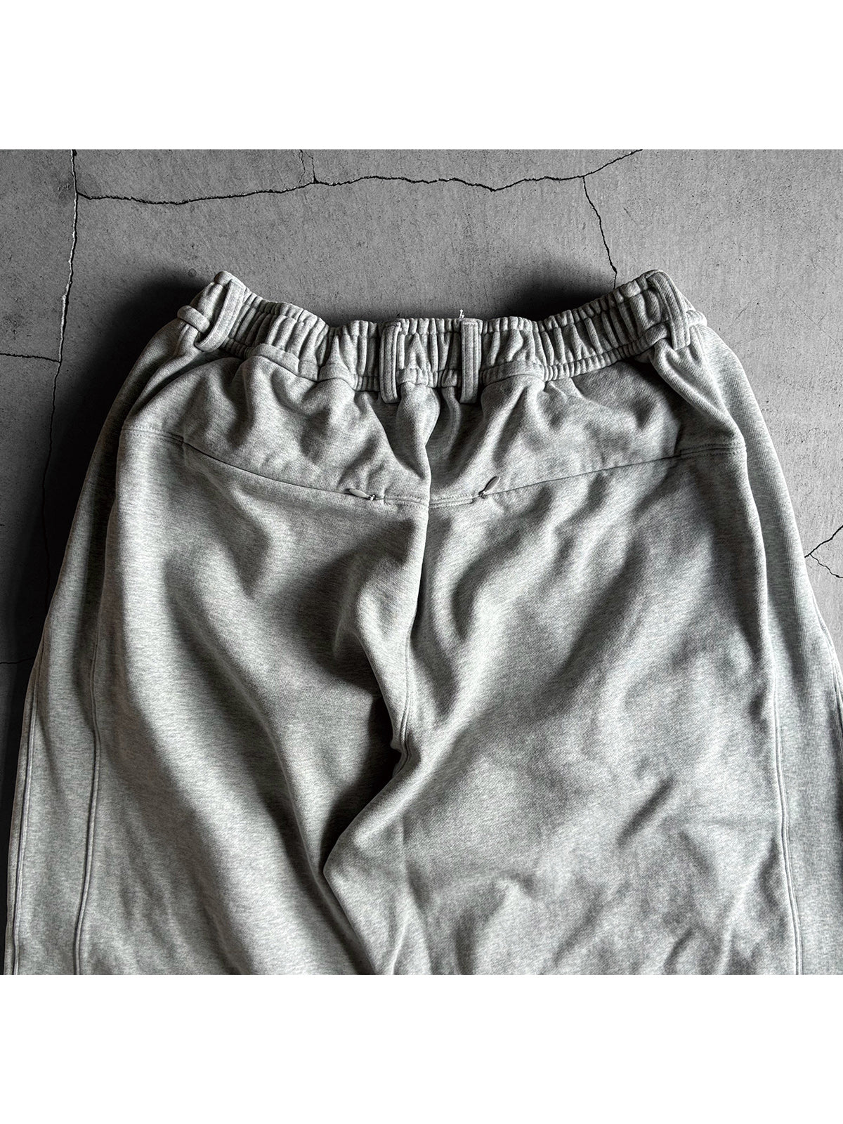 THE JEAN PIERRE ジャン・ピエール 3 Tuck Sweat Wide Trouser  -  GREY -