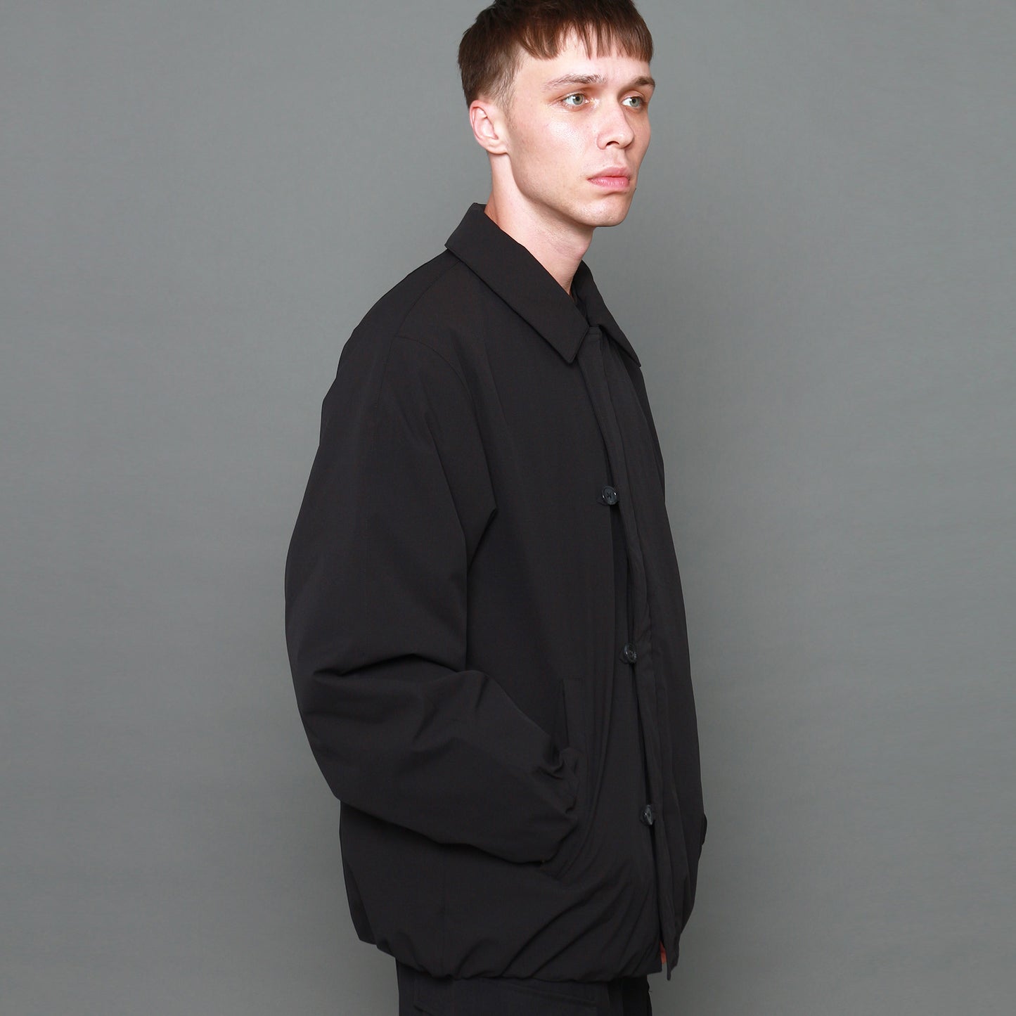 【ウェブ GO OUT掲載】FORTUNA フォルトゥナオム TECH Puff Blouson - BLACK -