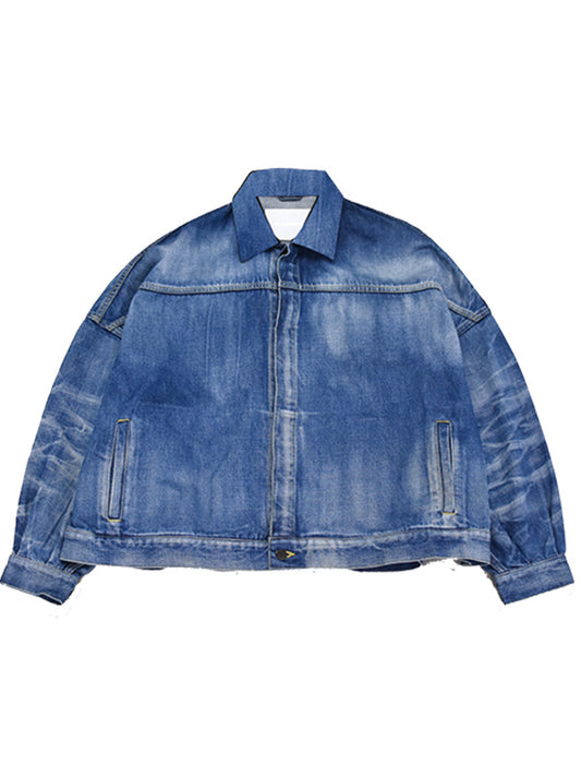 THE JEAN PIERRE ジャン・ピエール 11XL Trucker Jacket - VINTAGE BLUE -