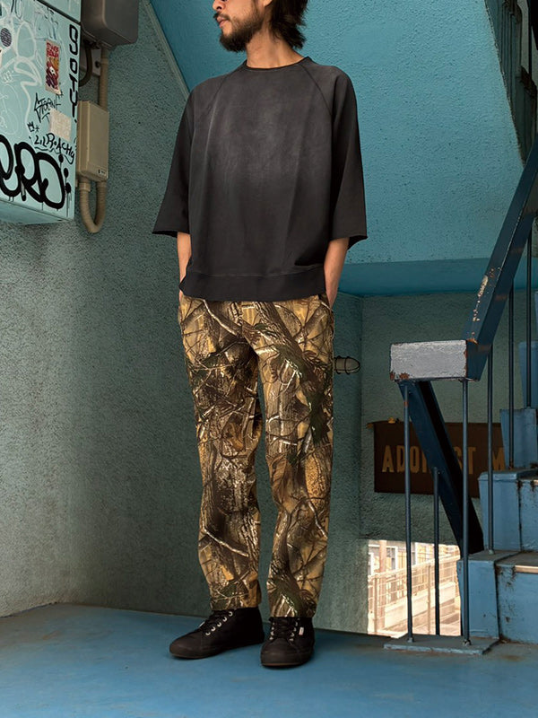 AS STANDARD X SCREEN STARS アズスタンダードxスクリーンスターズ　CUTOFF SWEAT TEE - BLACK -