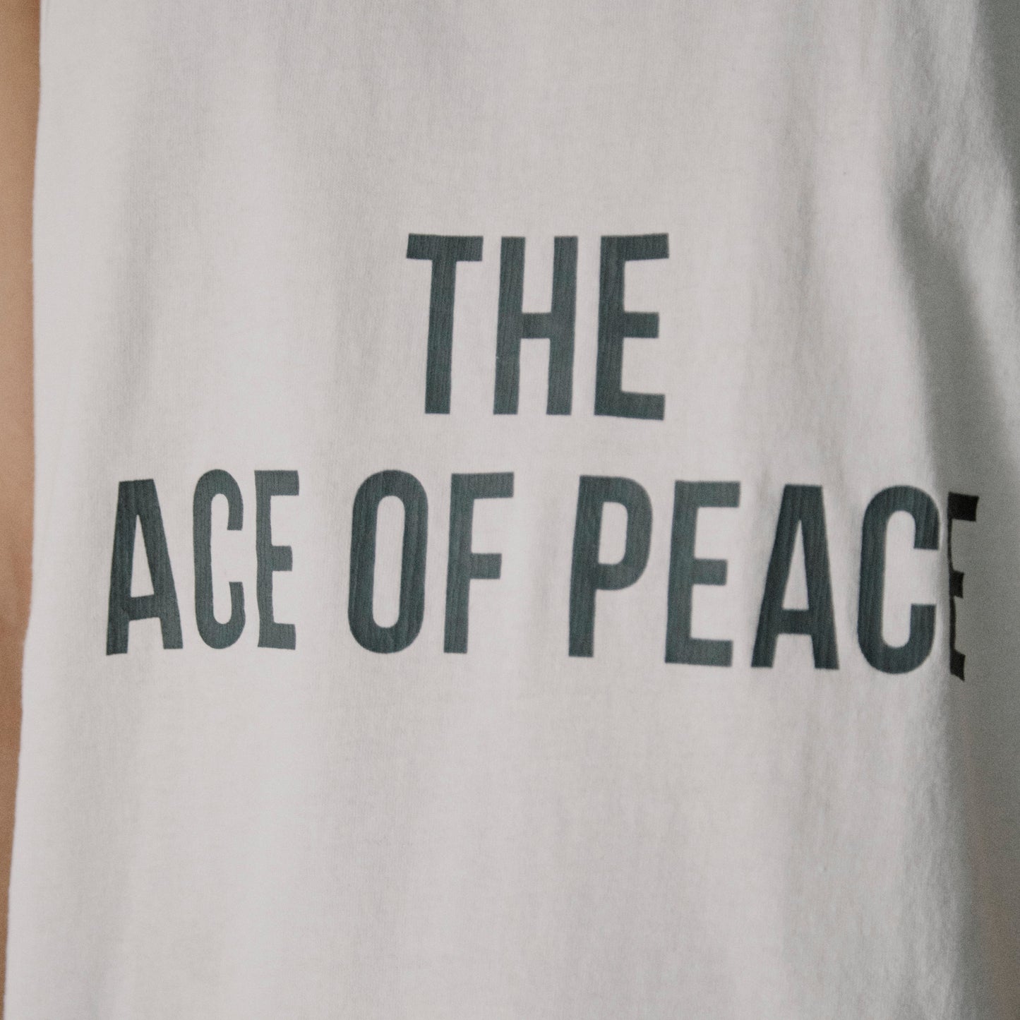 【MORE SUMMER SALE】AS STANDARD アズスタンダード ACE OF PEACE TANK TOP - WHITE -