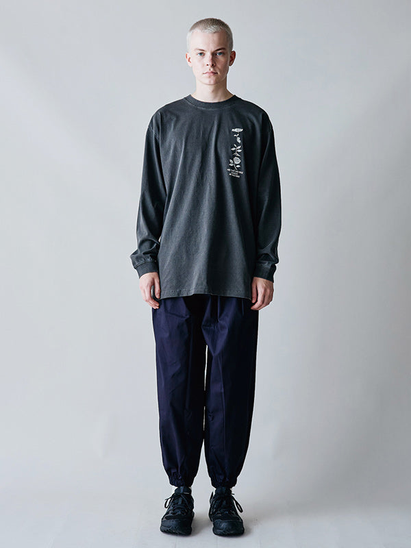 rehacer レアセル Flower Cycle Vintage L/ST-Shirt - INK BLK -