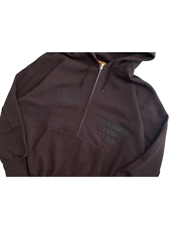 NATAL DESIGN ネイタル デザイン FLOWER OF LIFE SWEAT PARKA  - CHOCOLATE -
