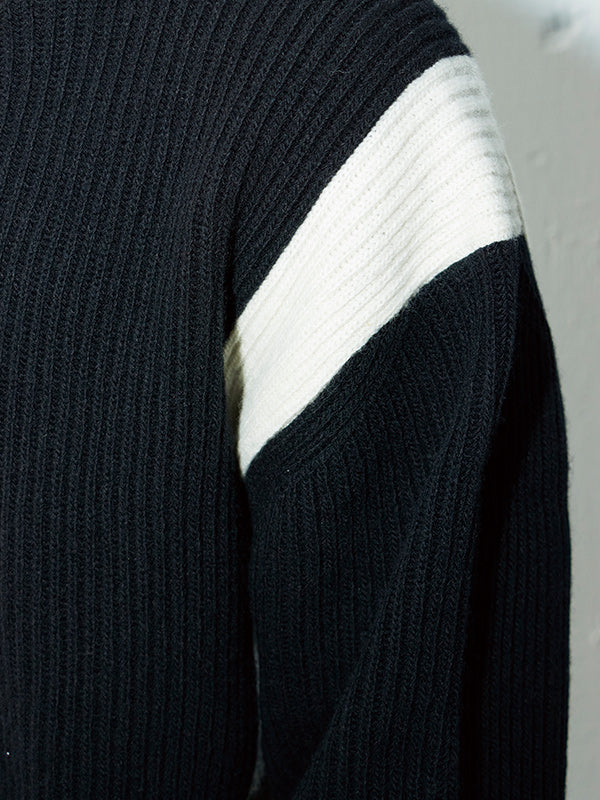 AS STANDARD アズスタンダード AS STANDARD x MAKE YARN LINE FULL BUTTON KNIT CARDIGAN - BLACK -