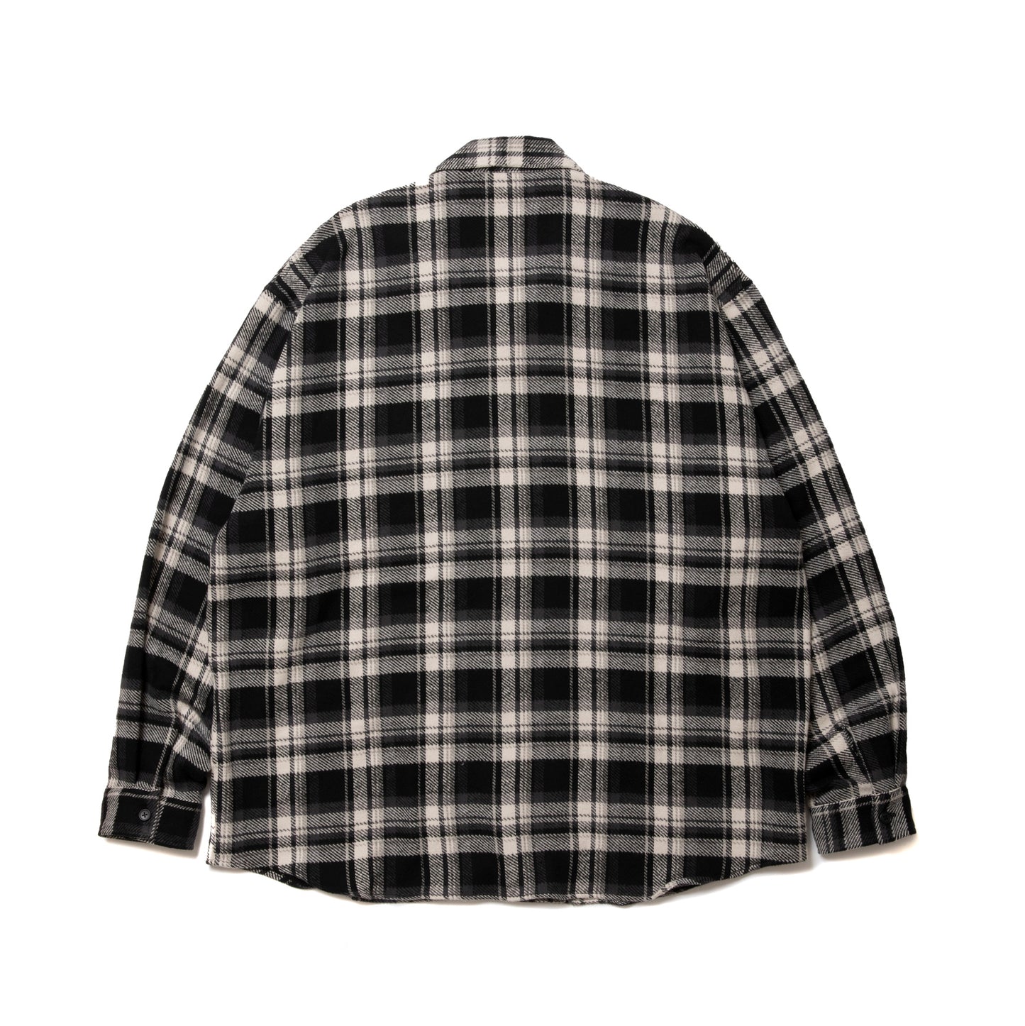 【BLACK FRIDAY SALE】ROTTWEILER ロットワイラー R9 CHECK OPENCOLLAR SHIRT - BLACK -