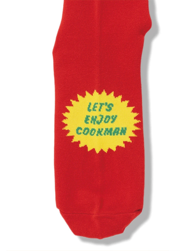 Cookman クックマン ソックス Rib Crew Socks tomato