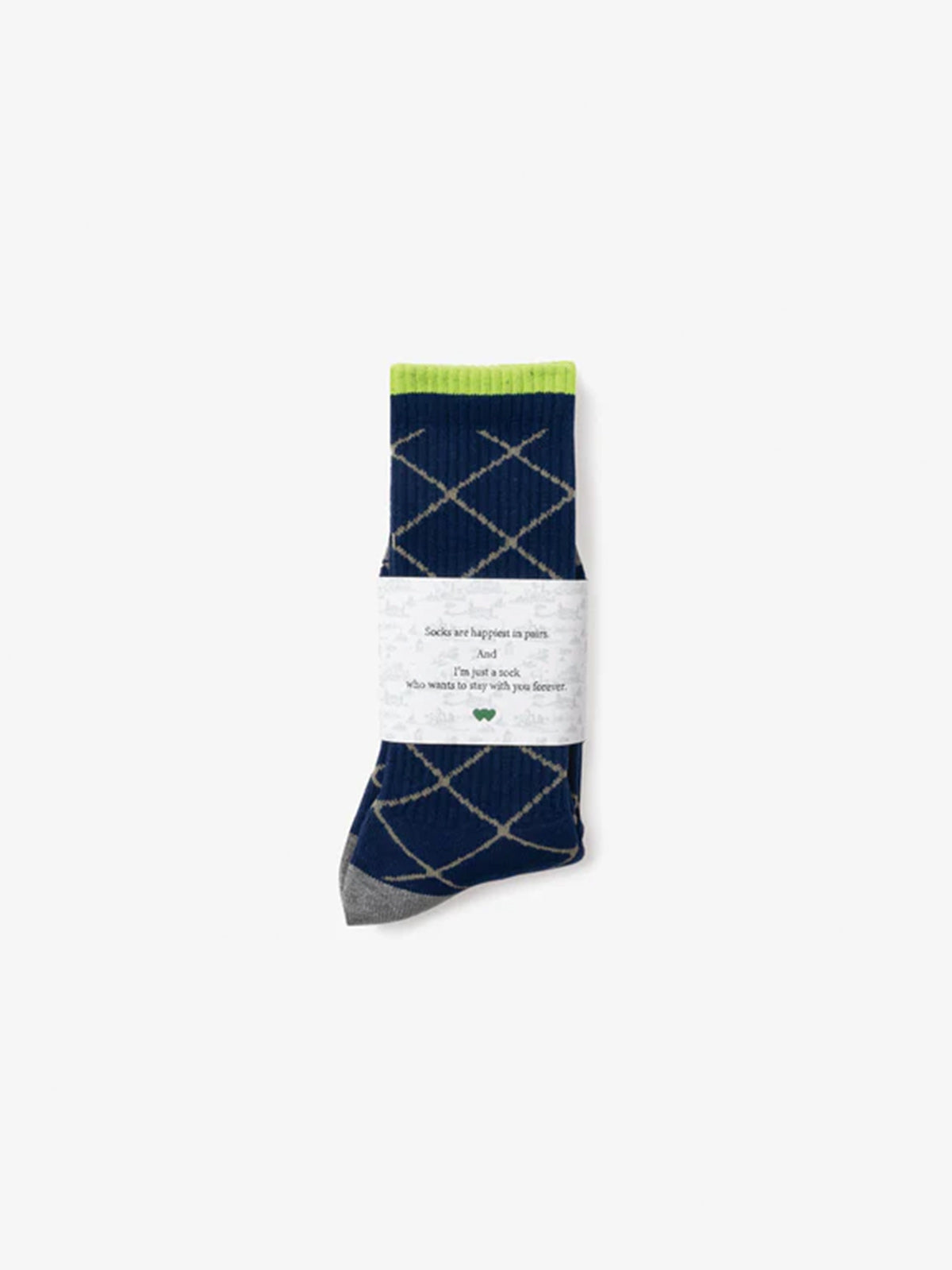 Little Yarmouth リトルヤーマス Grid Sox - BLUE / PINK -