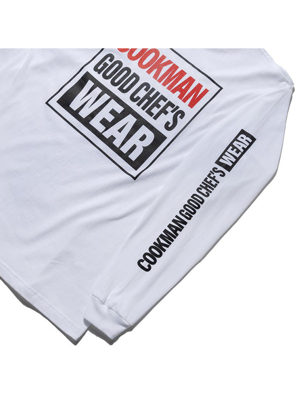 Cookman クックマン Tシャツ LONG SLEEVE TEE Vision Logo - WHITE -