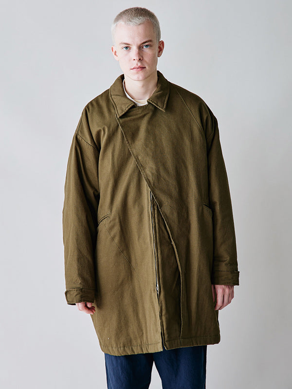 rehacer レアセル Slant Twill Mods Coat - KHAKI -