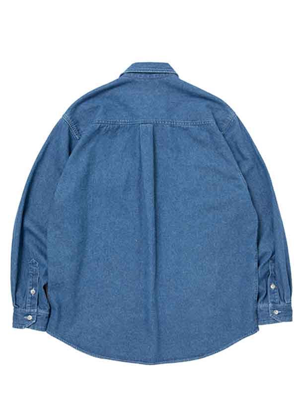ROTTWEILER ロットワイラー R9 WASHED DENIM SHIRT - INDIGO -